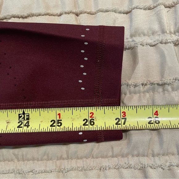 Lululemon Zoned In Tight Leggings 27" Full Length Cassis Maroon 4 W5BBNS Workout - Picture 11 of 11
